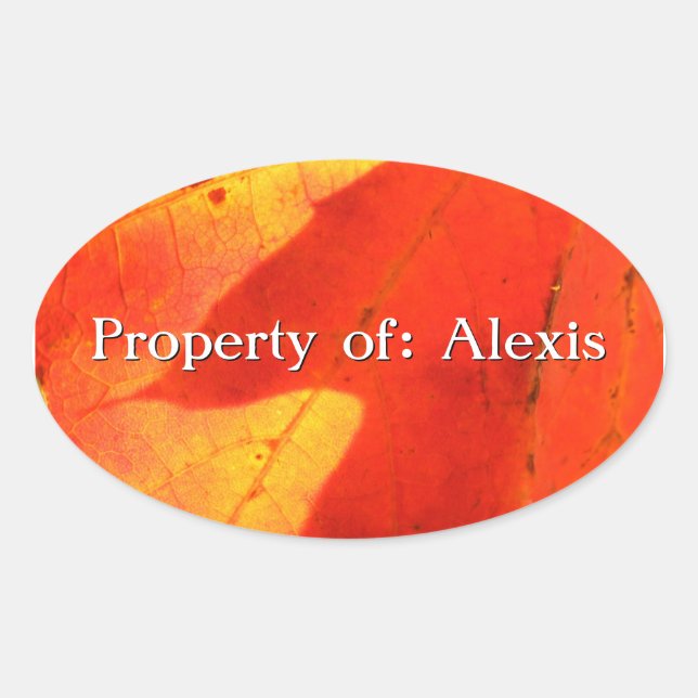 Autumn Leaves Sticker (Front)