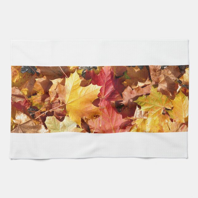 Autumn leaves - Stunning! Tea Towel (Horizontal)