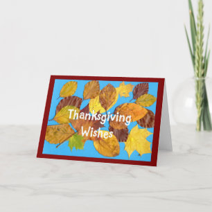 'Autumn Leaves' Thanksgiving Card