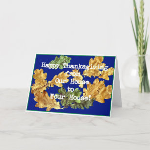 'Autumn Leaves' Thanksgiving Card