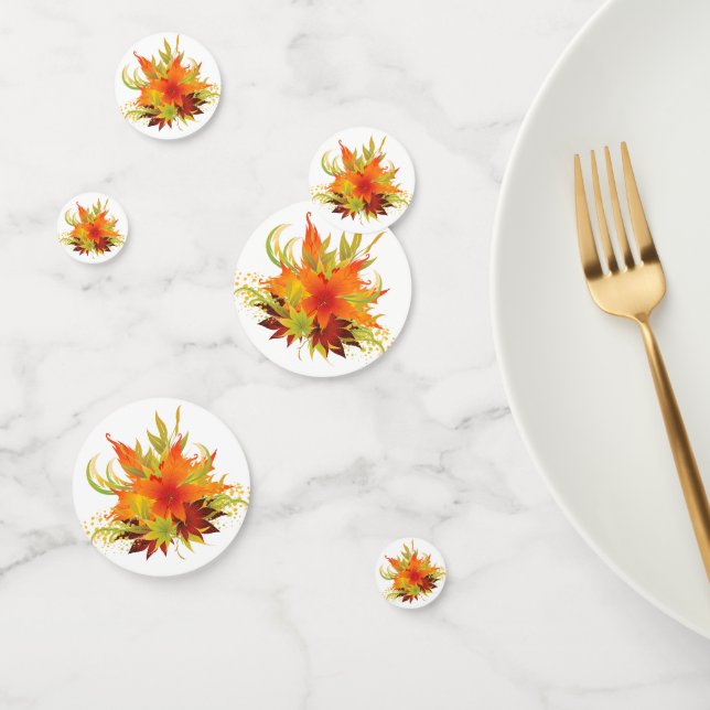 Autumn Leaves Thanksgiving Confetti (Group)