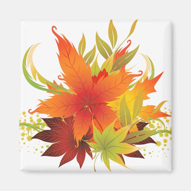 Autumn Leaves Thanksgiving Magnet (Front)
