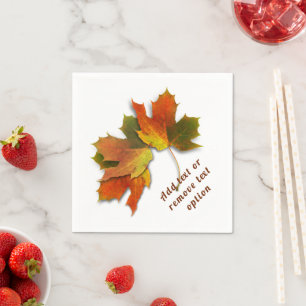 Autumn Leaves Thanksgiving Napkin
