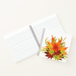 Autumn Leaves Thanksgiving Notebook