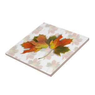 Autumn Leaves Thanksgiving Tile