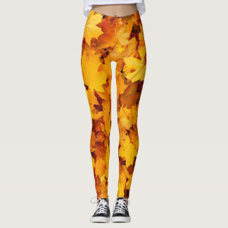 Autumn leaves, the colour of fall leggings