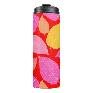 Autumn leaves . thermal tumbler