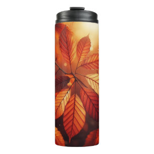 Autumn Leaves Thermal Tumbler