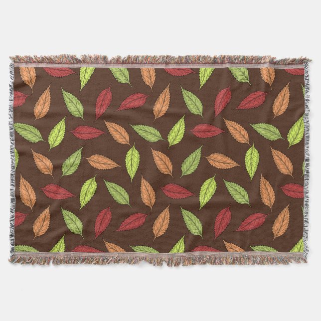AUTUMN LEAVES THROW BLANKET (Front)