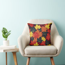Autumn Leaves Throw Pillow