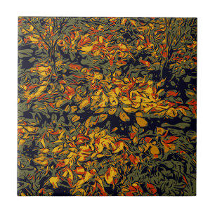 Autumn leaves tile