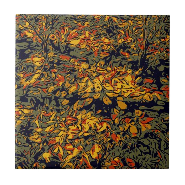 Autumn leaves tile (Front)