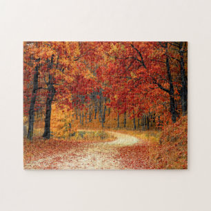 Autumn Leaves Trail Jigsaw Puzzle