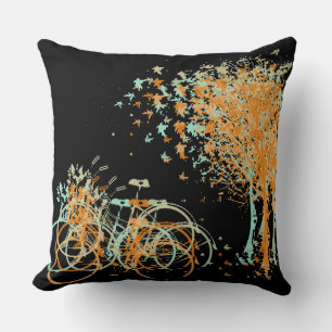 Autumn Leaves Trees Cushion