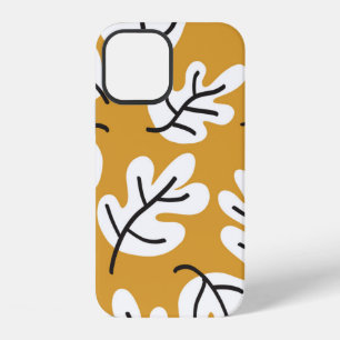 Autumn leaves vintage seamless pattern. Oak leaf s iPhone 12 Case