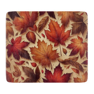 Autumn Leaves Wall Art Cutting Board