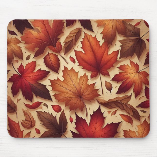 Autumn Leaves Wall Art Mouse Pad (Front)