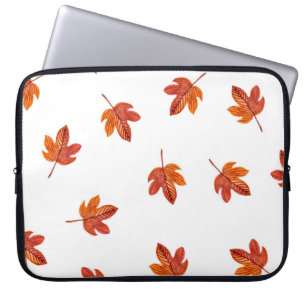 Autumn Leaves Watercolor Hand Drawn Laptop Sleeve