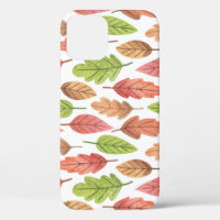 Autumn Leaves Watercolor: Nature Pattern.