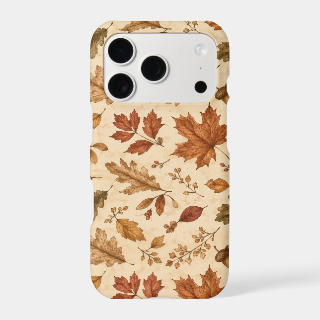 Autumn Leaves Watercolor Pattern  (Back)