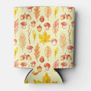 Autumn Leaves: Watercolor Retro Wallpaper Can Cooler
