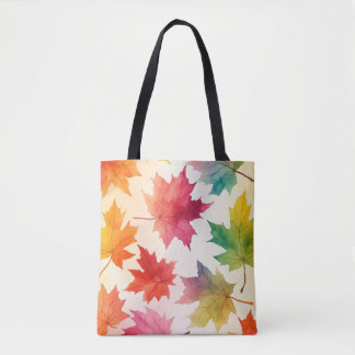 Autumn Leaves Watercolor TotebBag Tote Bag