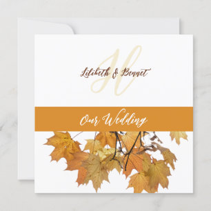 Autumn Leaves Wedding Invitation