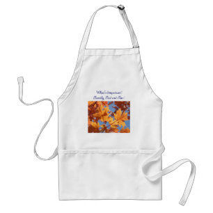 Autumn Leaves What's Important! Family Food Fun Standard Apron