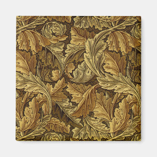 Autumn leaves William Morris pattern Magnet