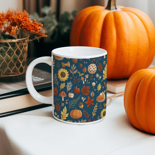 Autumn Leaves with a Dash of Thanksgiving Coffee Mug (Creator Uploaded)
