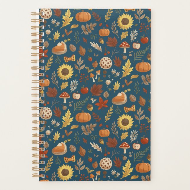Autumn Leaves with a Dash of Thanksgiving Planner (Front)