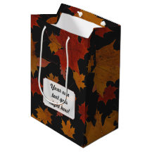 Autumn Leaves with Custom Colour and Text