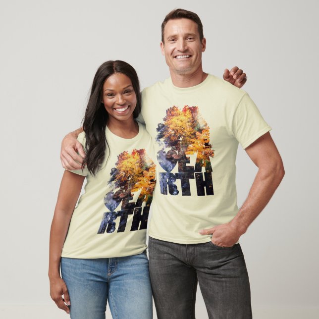 Autumn Leaves With River T-Shirt (Unisex)