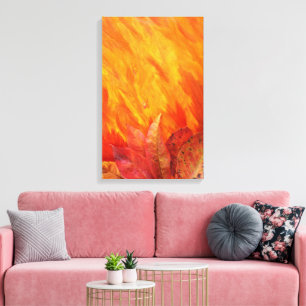 Autumn Leaves Wrapped Canvas