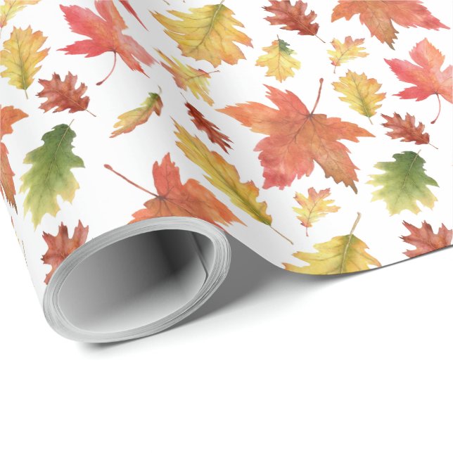 Autumn Leaves Wrapping Paper (Roll Corner)