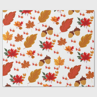 Autumn Leaves Wrapping Paper