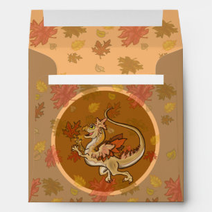 Autumn lil leaf Dragon Envelope
