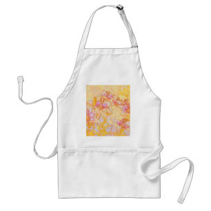 Autumn Lilies - Digital Watercolor Standard Apron