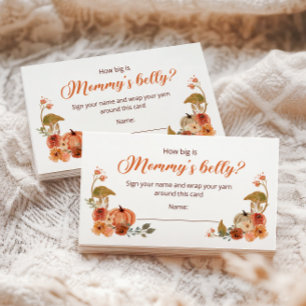 Autumn Little Pumpkin How big is Mommy’s belly Enclosure Card
