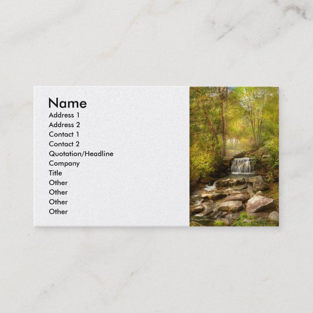 Autumn - Live stream Business Card (Front)
