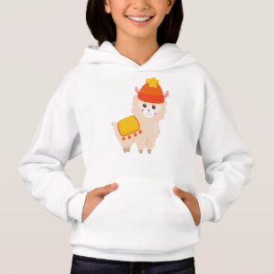 Autumn Llama, Cute Llama, Alpaca, Llama With Hat