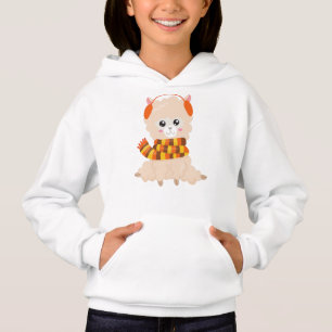 Autumn Llama, Cute Llama, Llama With Scarf, Alpaca