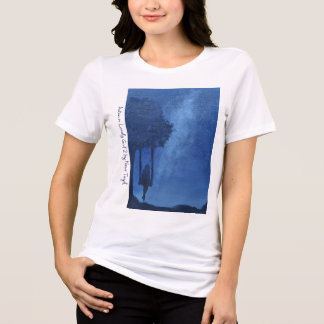 Autumn Lonely Girl 2 Artist Nour Taye T-Shirt Tri-Blend Shirt