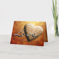 Autumn Love Customisable Interior Greeting Card