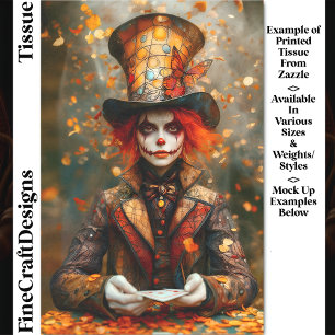 Autumn Mad Hatter Playing Cards DW8B Decoupage Tissue Paper