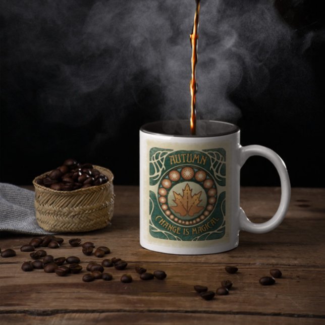 Autumn Magic Distressed Vintage Style Mug (Creator Uploaded)