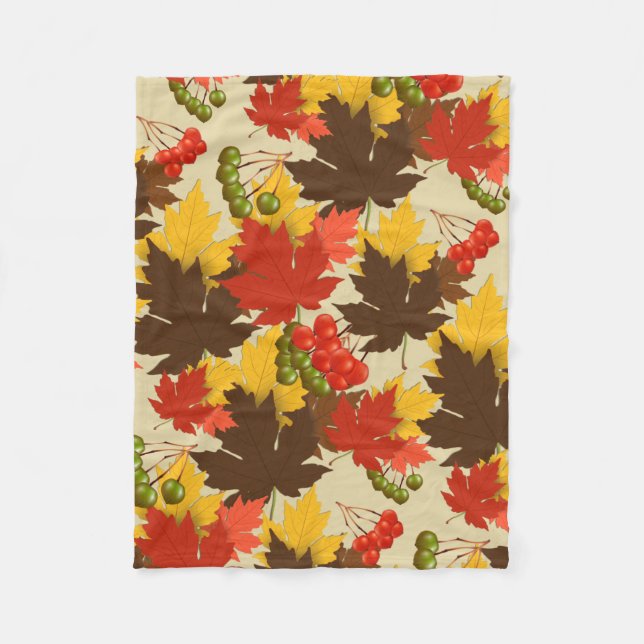 Autumn Magic Fleece Blanket (Front)