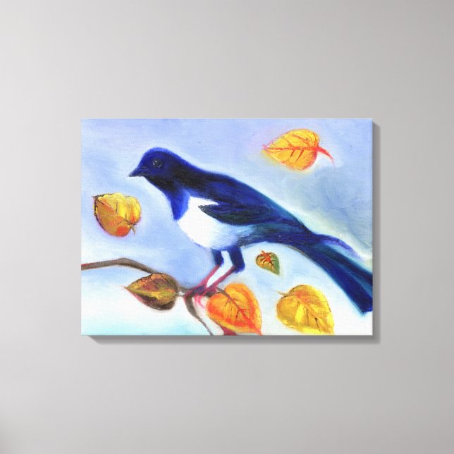 Autumn Magpie 2012 Canvas Print (Front)