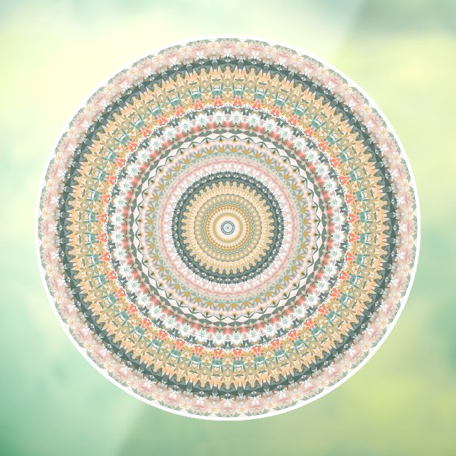 Autumn Mandala Boho Hippie Retro Abstract Art (Sheet 3)