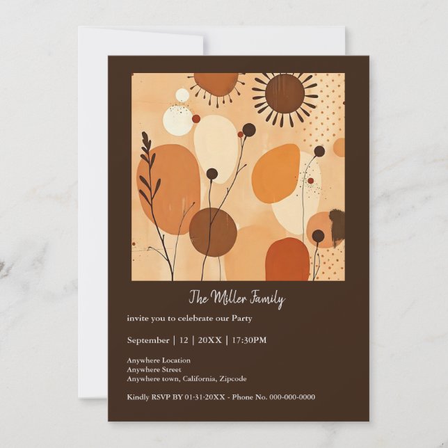 Autumn Mandala Earthy Warm Floral Pattern (Front)
